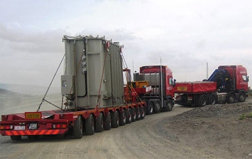 Transporting 80 ton transformer to remote windfarm